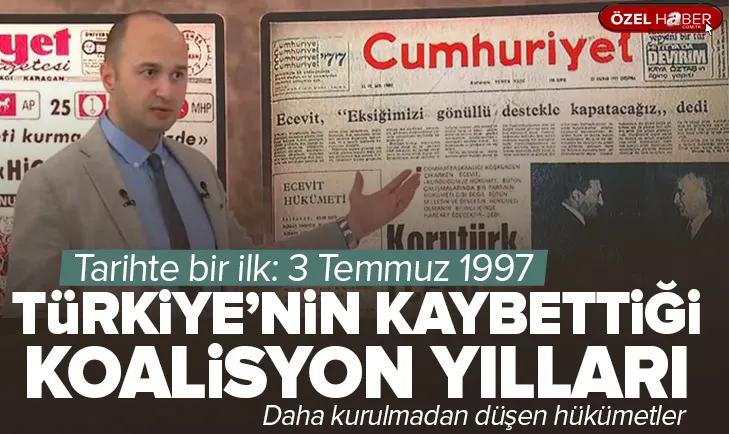 Türkiyenin kaybettiği koalisyon yılları!