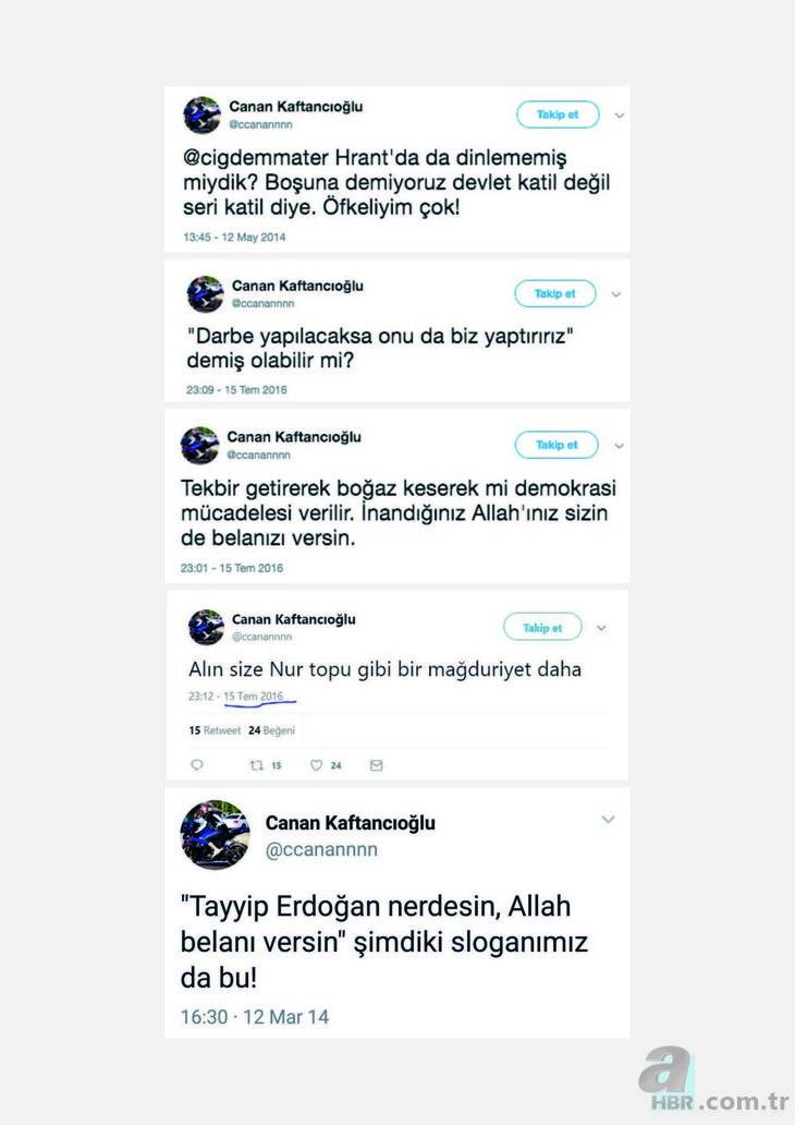 Canan KaftancÄ±oÄlu'na hapis cezasÄ± aldÄ±ran skandal tweetler