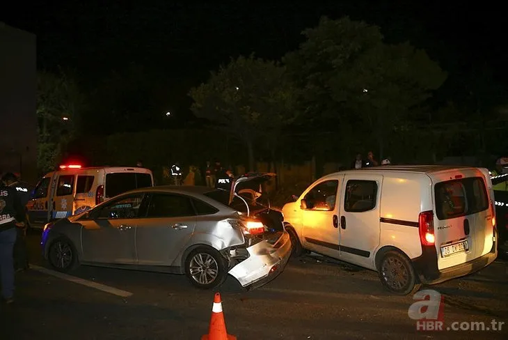 Ankara’da polis uygulaması noktasında kaza