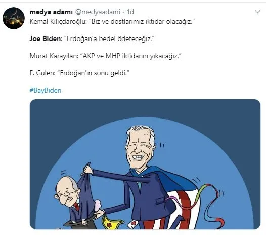 Başkan Erdoğan ve Türkiye'yi hedef almıştı! ABD'li Joe Biden'a CHP, PKK ve FETÖ dışında tepki yağdı