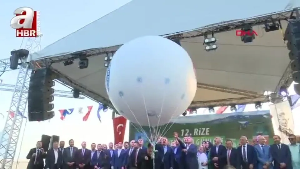 Rize çayı balonla uzaya doğru yola çıktı!