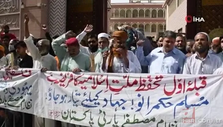 Pakistan'da Filistin'e destek gösterisi düzenlendi