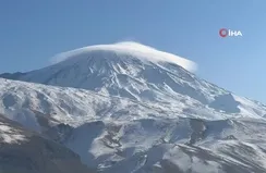 Ağrı Dağı’nda mercek bulutu oluştu