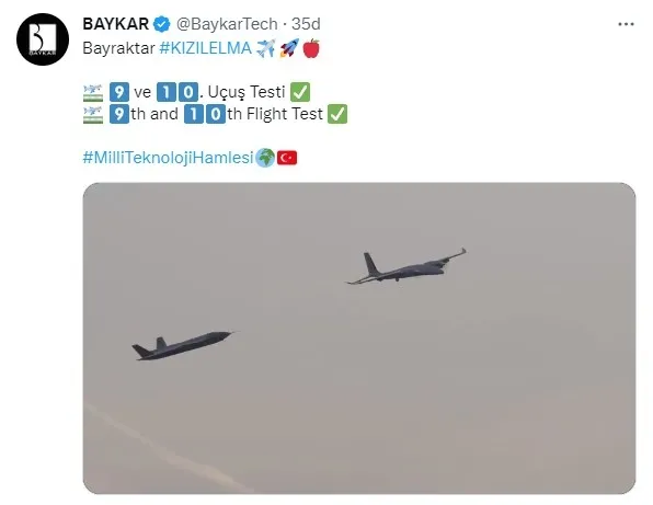 Gökyüzünün yeni Fatih’i Bayraktar Kızılelma ve Akıncı’dan kol uçuşu