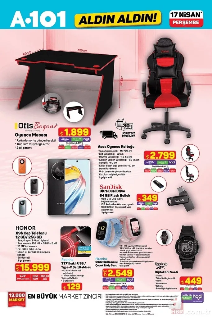 A101 aktüel 17 Nisan kataloğu yayınlandı: 10 litre Ayçiçek yağı 769 TL 13