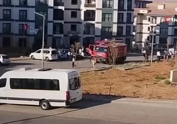 Gaziantep'te 5 katlı binada çıkan yangın korkuttu