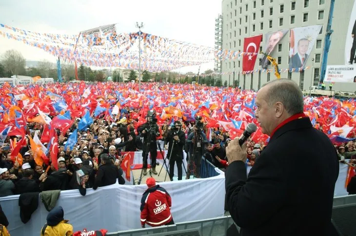 Başkan Erdoğan’ın Malatya mitinginden dikkat çeken kare