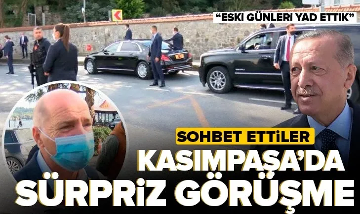 Son dakika: Başkan Erdoğan’dan Kasımpaşa’da sürpriz görüşme! Kafe sahibi: Eski günleri yad ettik