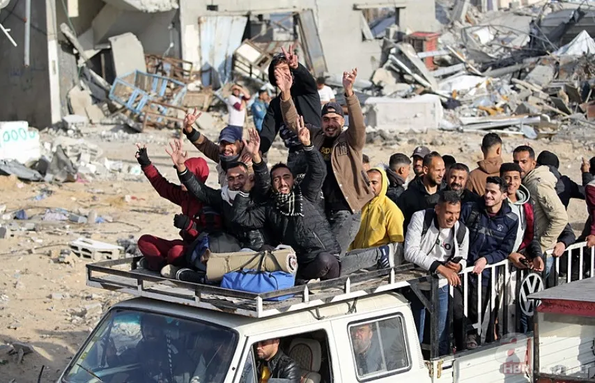 Zafer direnenlerin oldu! Gazze'de ateşkes böyle kutlandı 2