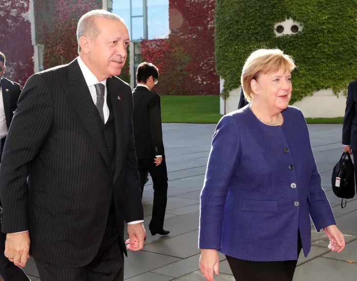 BaÅkan ErdoÄan, Merkel ile kahvaltıda buluÅtu