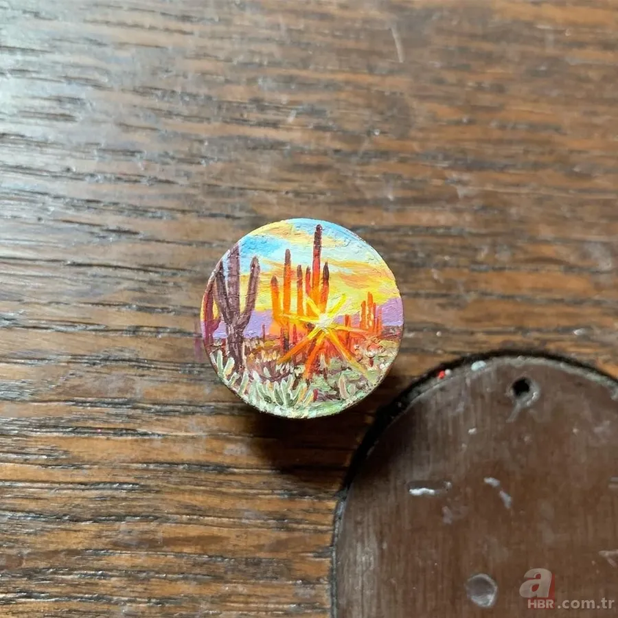 Bozuk para üstünde sanat! Herkes hayran kaldı... 12