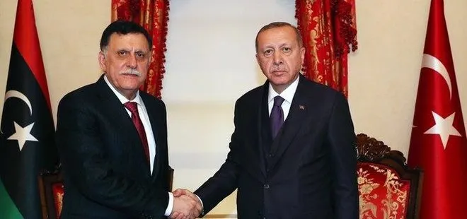 Başkan Erdoğan Fayez Al Sarraj ile görüştü