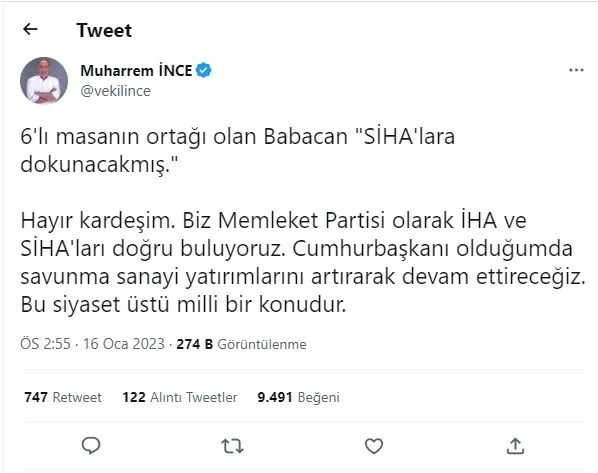 Ali Babacan'ın SİHA hazımsızlığına tepkiler çığ gibi büyüdü! Yerden yere vurdular