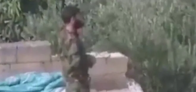 ’Barış Pınarı’nda sıcak görüntü! Keskin nişancı, YPG’li teröristi avladı