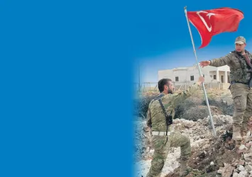 ÖSO, El Bab'da Türk bayrağını dikti