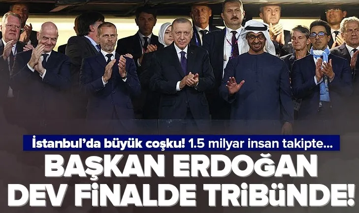 Başkan Erdoğan dev final için tribünde!