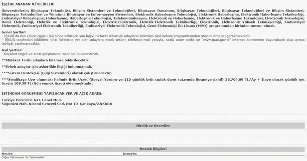 34 ila 37 bin TL arasında maaş veriyor! 12 Farklı kadro için başvuruları İŞKUR üzerinden toplamaya başladı! İşte kadrolar… - 10