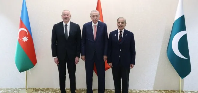 Başkan Erdoğan’dan Astana’da peş peşe temaslar! Aliyev ve Şahbaz Şerif ile 3’lü zirve