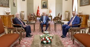 TBMM Başkanı Kurtulmuş AYM Başkanı’nı kabul etti