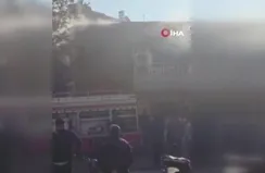 İş yerinde çıkan yangın paniğe neden oldu