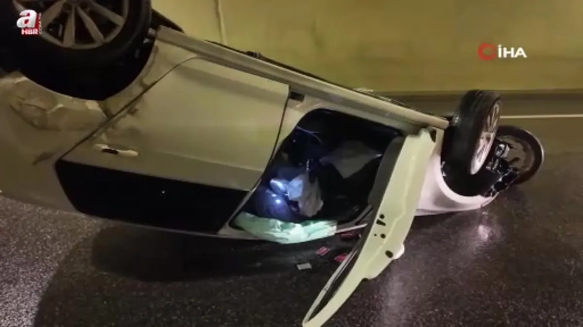 Sağanak yağış kazayı beraberinde getirdi