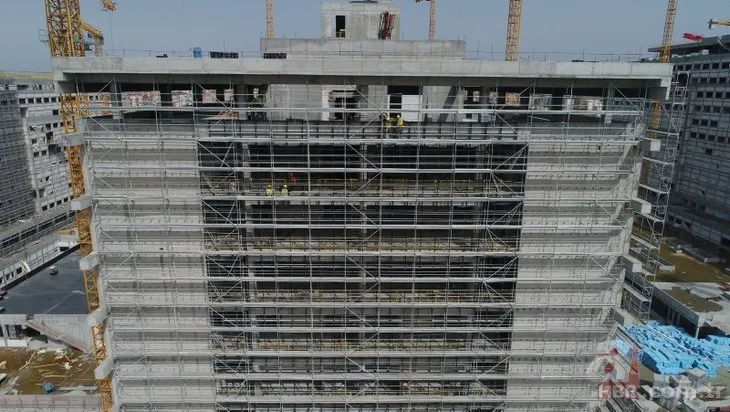 Başakşehir Şehir Hastanesi inşaatının son hali görüntülendi!