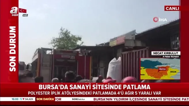 Bursa Da Fabrikada Patlama Ahaber Video Izle