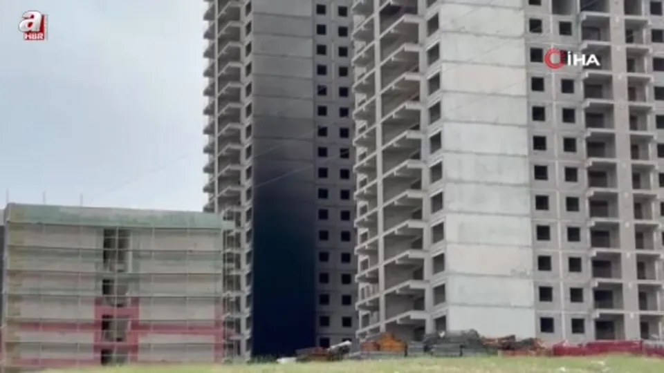 Başkentte inşaattaki yangın söndürüldü