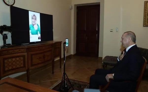 Başkan Erdoğan milyonların gönlünü kazanan Ümmü Gülsüm Genç ile görüştü - 1