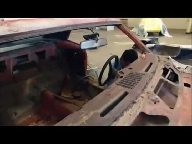 1969 model Camaro aracın son hali hayran bıraktı! Hurdalıktan satın almıştı
