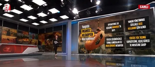 A Haber Yangın Harekat Merkezi’nde yangınlarda kullanılan insansız helikopteri görüntüledi! Peki nasıl kullanıyor?