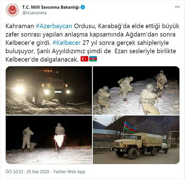 Ermenistan’ın işgalinden kurtarılan Kelbecer’den ilk görüntüler paylaşıldı! Azerbaycan ordusu kente girdi! - 6
