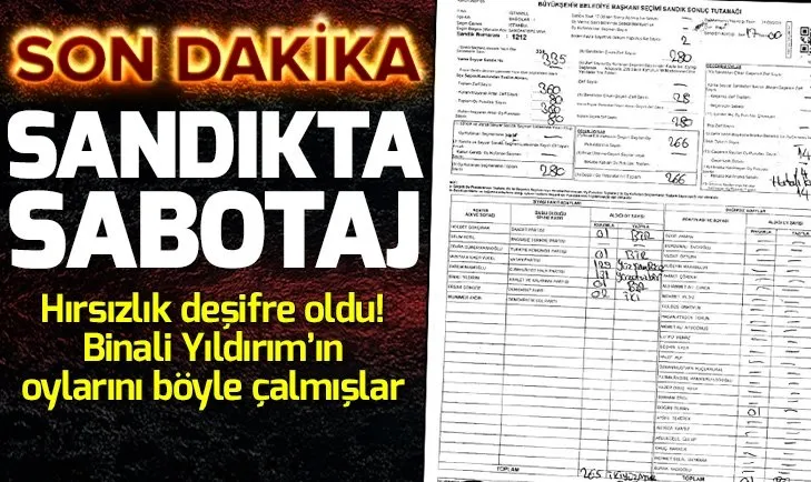 Sandıkta sabotaj! İşte usulsüzlük belgeleri