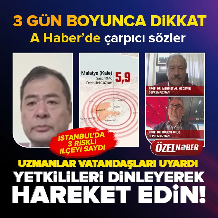 Uzmanlar vatandaşları uyardı