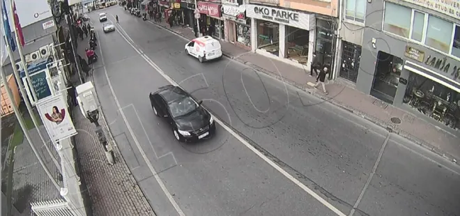 Vicdansız sürücü kamerada! Frene bile basmadan kaçtı!