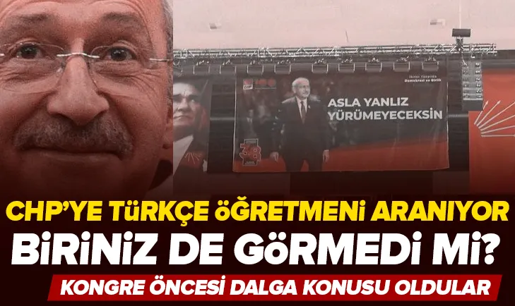 CHP’deki pankart sosyal medyayı salladı