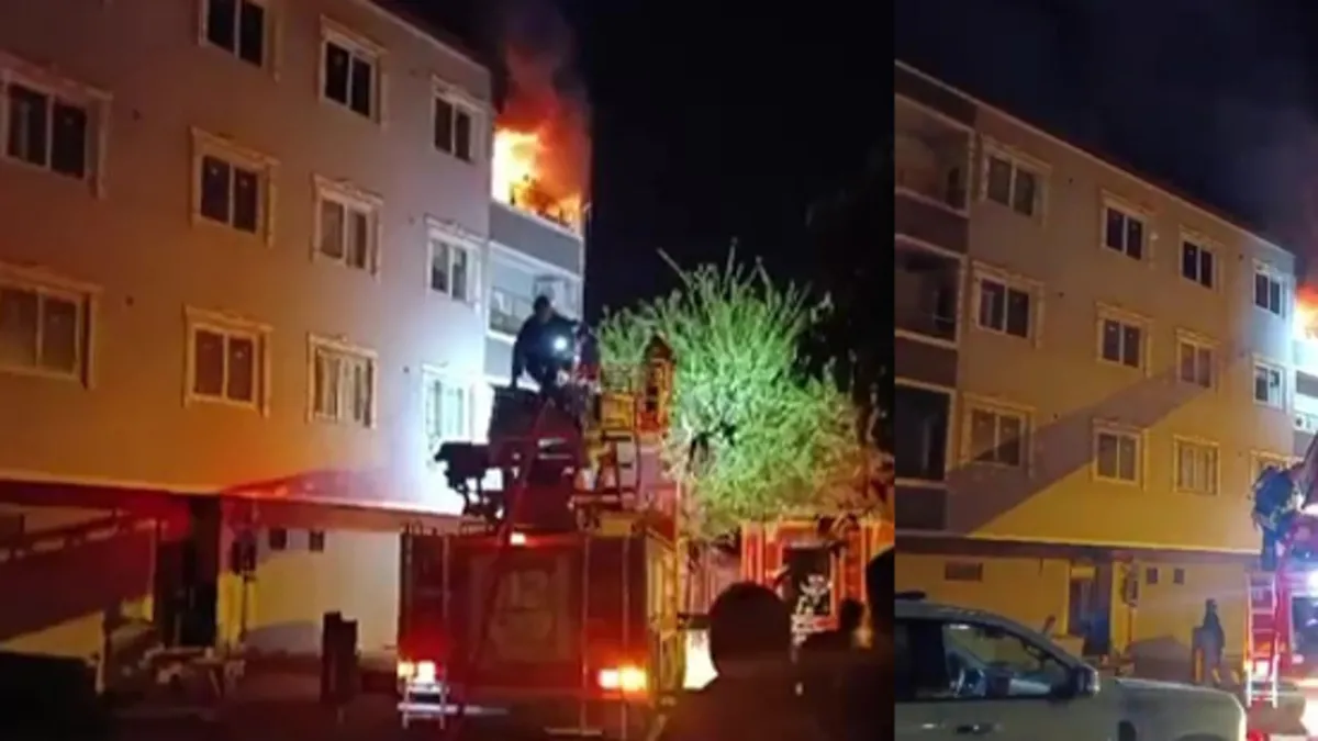 Hatay'da yangın paniği! 4 katlı binada alevler daireyi sardı