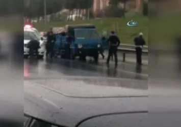 TEM'de ters yönde giderken yakalandılar