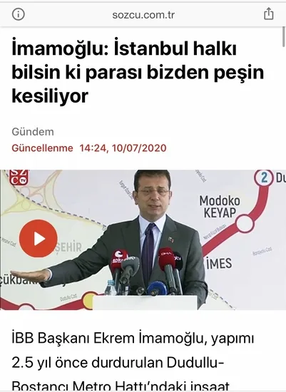 “Metro hatlarındaki kesinti” iddiası! CHP’li Ekrem İmamoğlu yine yalan söyledi - 1