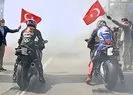 Kenan Sofuoğlu ile Toprak Razgatlıoğlundan İstanbulda bir ilk! 19 Mayıs için yarıştılar | Video