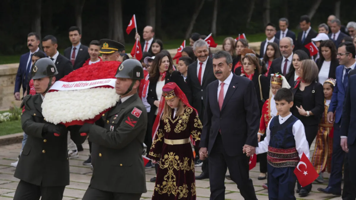 Anıtkabir'de 23 Nisan coşkusu! Çocuklar akın etti