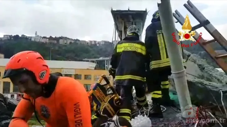 İtalya’daki köprü faciasında son durum ve faciadan dehşete düşüren manzaralar...