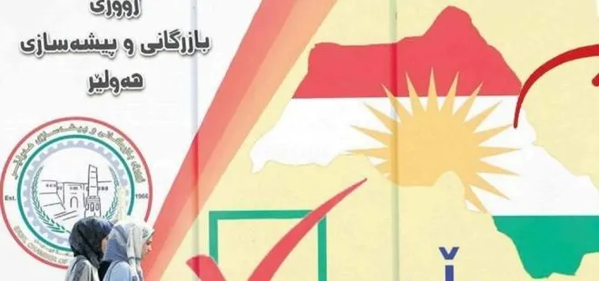Barzani’nin kampanyasında skandal harita! 26 ilimiz sözde Kürdistan içinde