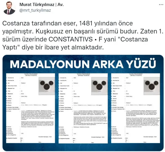 1667301698910.jpg CHP'li İBB'nin "Bizans İmparatoru Muhammed" yazan madalyon yalanı çöktü! AK Partili Türkyılmaz her şeyi açıkladı - 6