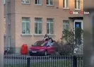 Rusyada kelepçelenen suçlunun kaçış anı kameralara yansıdı