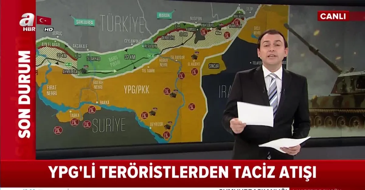 PKK/YPG'li teröristlerin tacizleri sürüyor