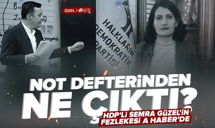 HDP’li Semra Güzel’in fezlekesi A Haber’de! Güzel’in üstünde PKK kamuflajı ve yanında AK-47 model silahlar var