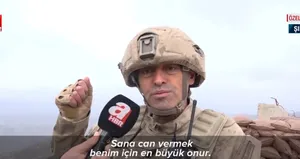 Kahraman Binbaşı’dan duygulandıran şiir