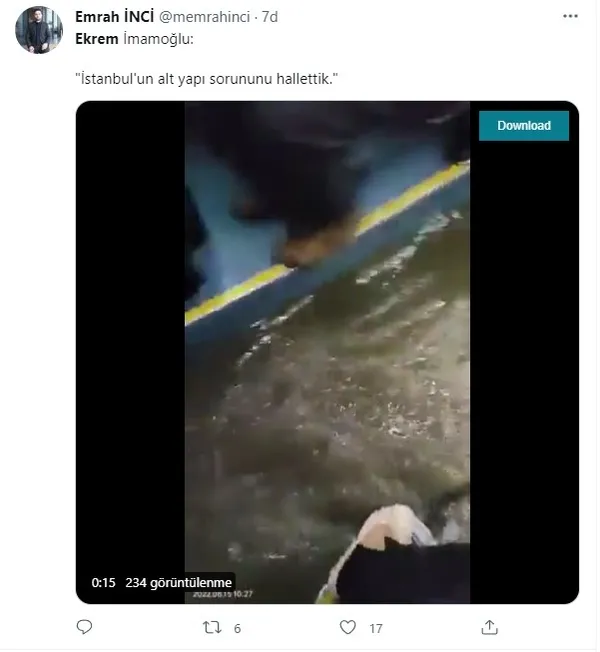 İstanbul'da aşırı yağışlar hayatı felç etti! İETT aracında akılalmaz görüntüler! Sefer iptal haberleri gelmeye başladı - 6