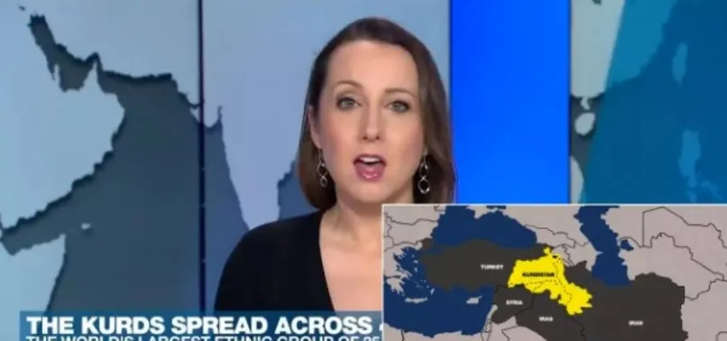 France 24’ten skandal yayın! Türkiye haritasında sözde “Kürdistan” propagandası